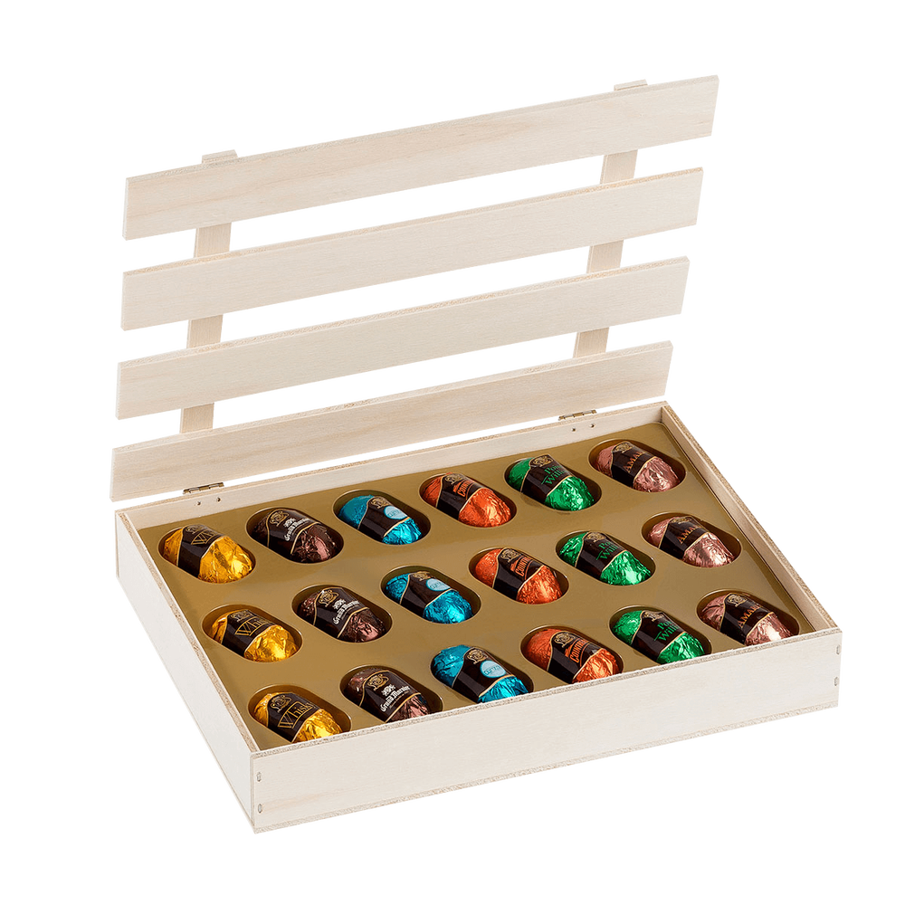 Leonidas Wooden Box of Liqueur Chocolates, 240 g - Delivery in