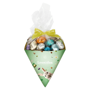 Leonidas hoorntje met Mix Paaseitjes - 300 g