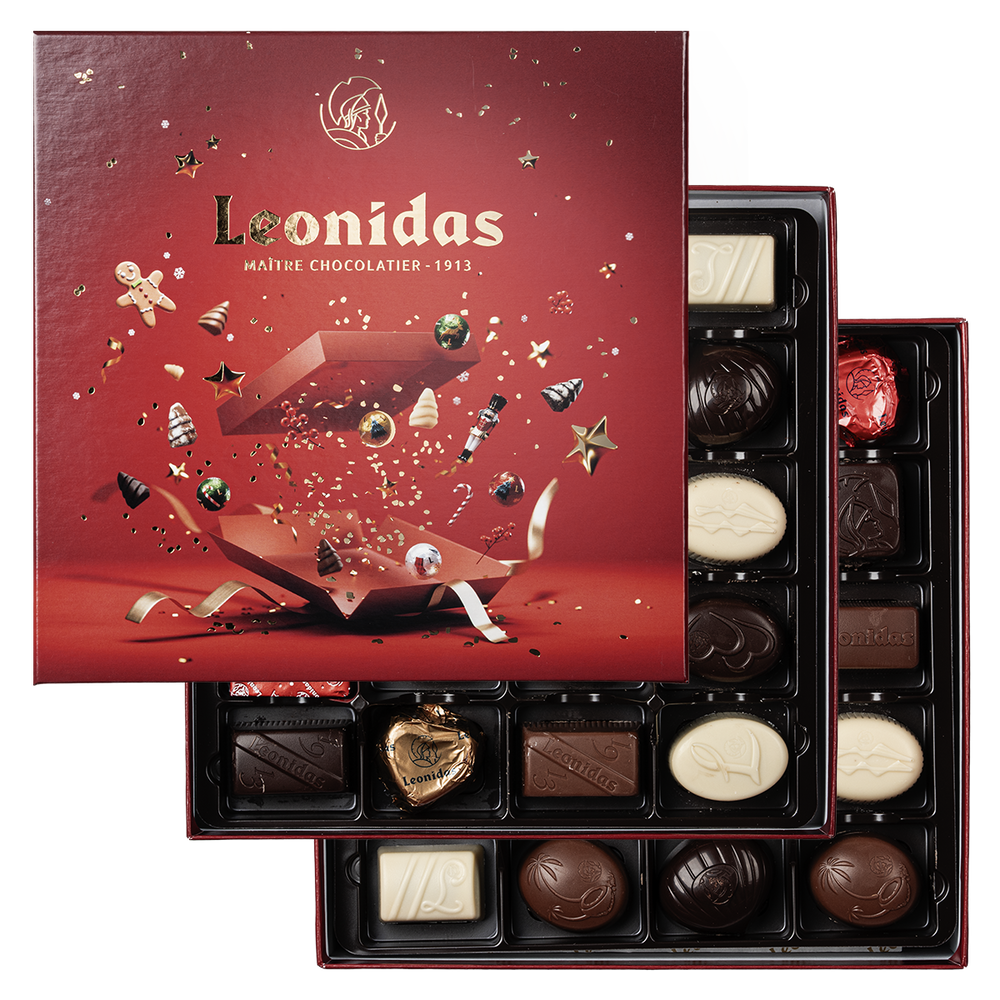 Leonidas Christmas gift box L – 44 pcs - Delivery in Latvia - Leonidas