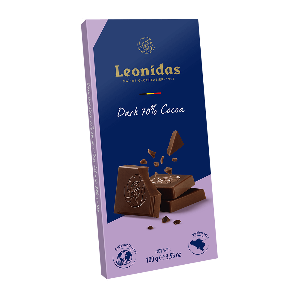 Tablet dark 70% cocoa 100G - Delivery in Denmark - Leonidas