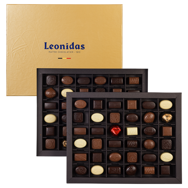 Leonidas 2025 : Heritage Deluxe Gold - 72 pcs - Delivery in