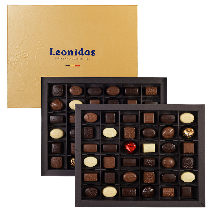Leonidas 2025 : Heritage Deluxe Gold - 72 pcs