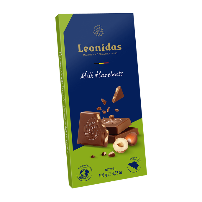 Tablette noisettes lait 100G