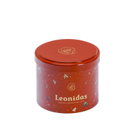 Leonidas cilinder doos M, Kerstballetjes assortiment - 250 g